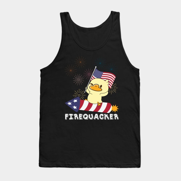 Firequacker/ Fourth of July Tank Top by Wine4ndMilk